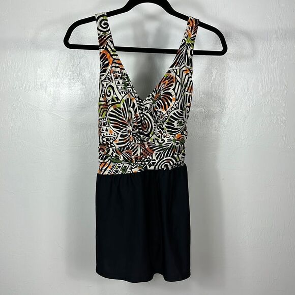 Ocean Dream Signature Sleeveless One Piece Swim Dress Size 8 - Picture 1 of 8